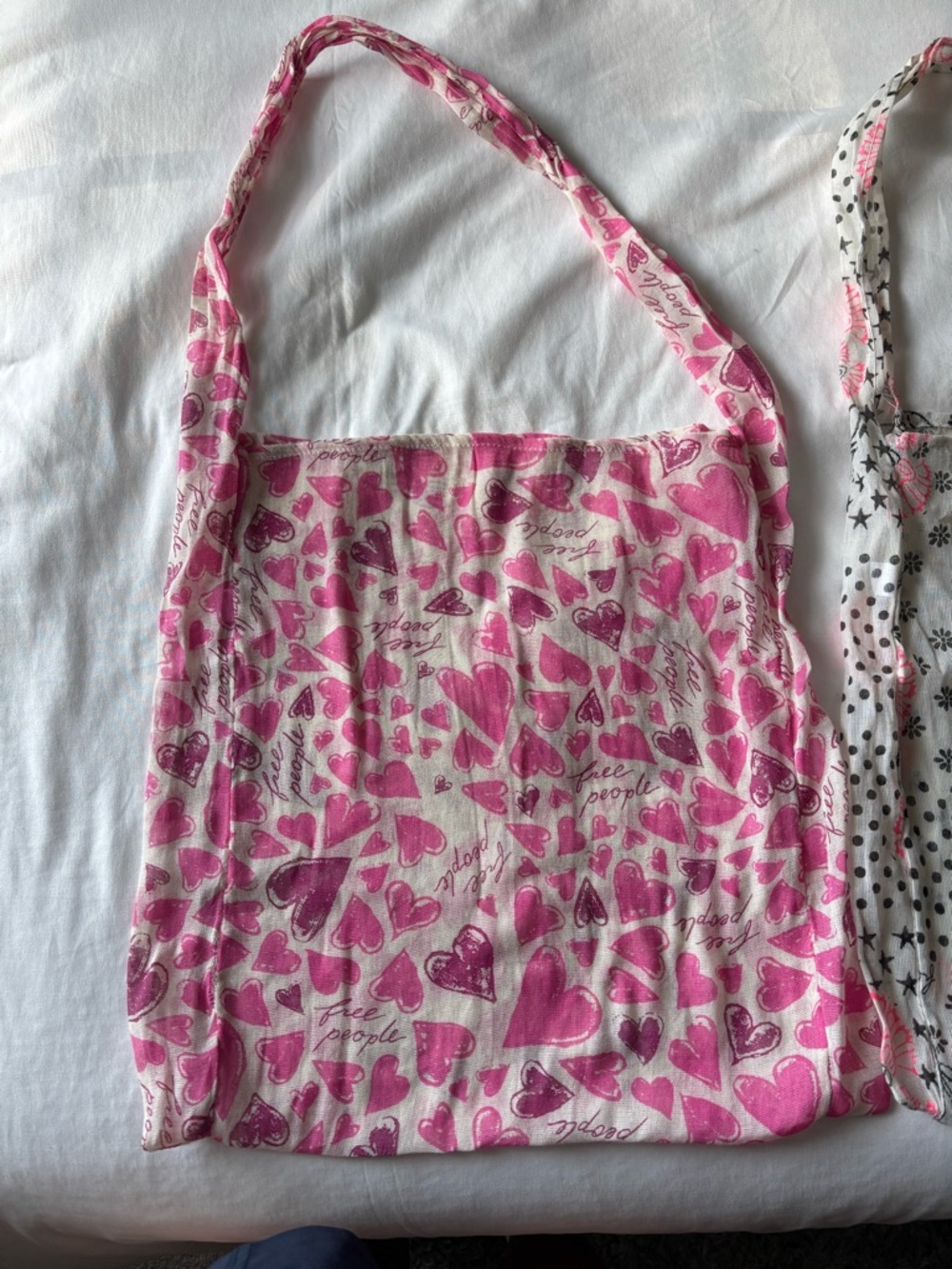 Set of 2 LIMITED EDITION Valentine’s Free People Tote bags - Picture 2 of 3